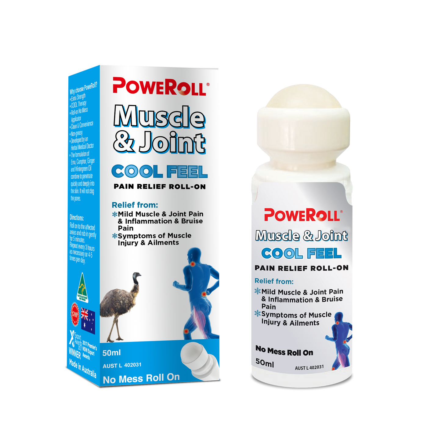 POWEROLL Muscle & Joint Cool Feel ROLL-ON 50ml #792