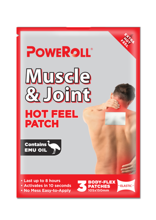 POWEROLL Muscle & Joint Hot Patch 3pcs (10.5cm*15cm) #1935